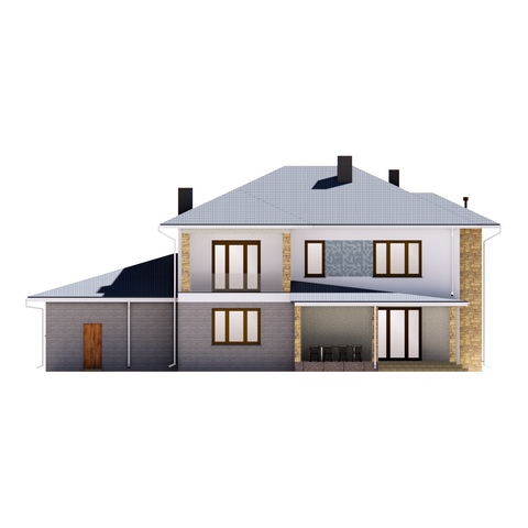 Заміський будинок Ходосівка 302 м2, фасад