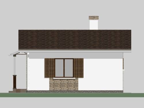 проет лазні - фасад збоку