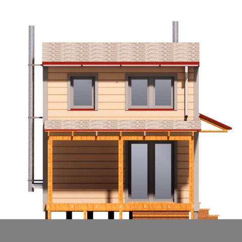 фасад будинку 33 м2 Арго 3