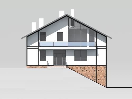 Котедж Закарпаття східний фасад