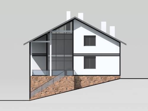 Котедж Закарпаття центральний фасад