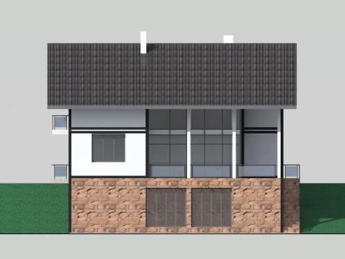 Котедж Закарпаття північний фасад