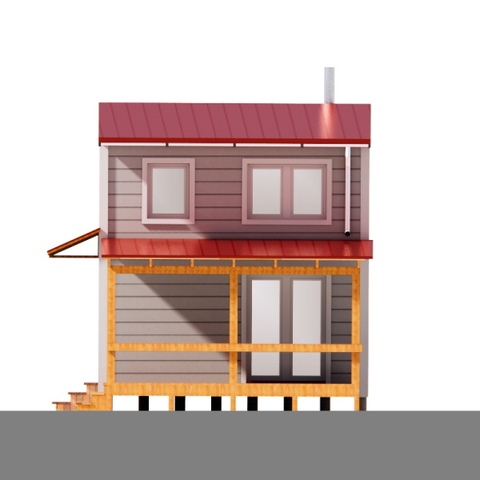 фасад будинку 36 м2 Арго 2