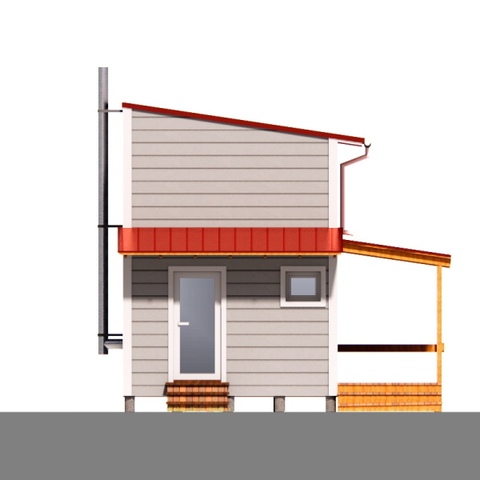 фасад будинку 36 м2 Арго 2