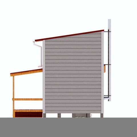 Фасад будинку 36 м2 Арго 2 СІП