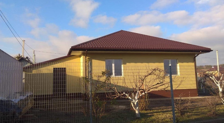 Одноповерховий будинок з газобетону 65 м2 готовий проект