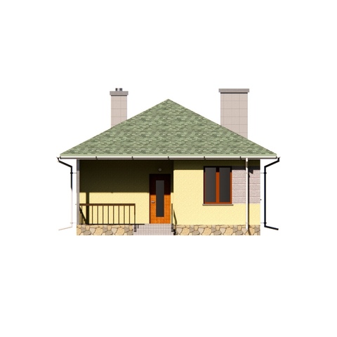 будинок проект, Мілона 2, головний фасад