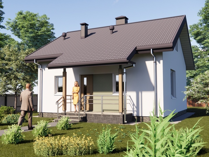 house project 50m2 Altai Main facade