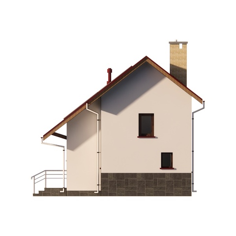 будинок проект правий фасад