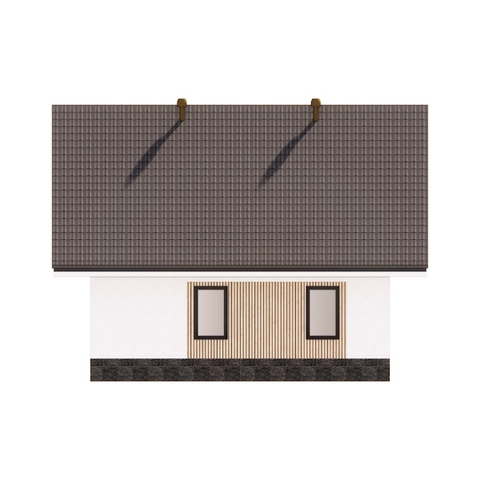 “Petrushky” sauna house — side facade