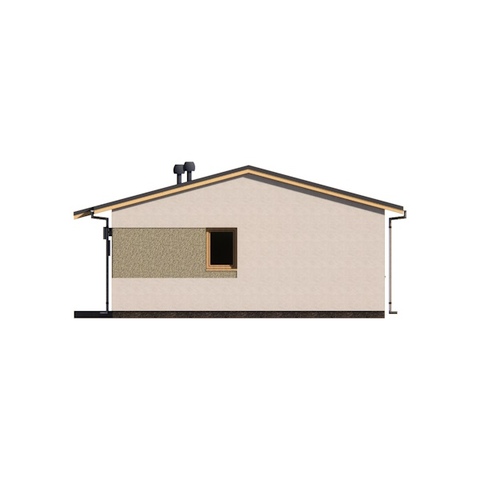 Фасад одноповерхового будинку Арциз СІП 59м2