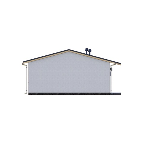 Фасад одноповерхового будинку Арциз СІП 59м2