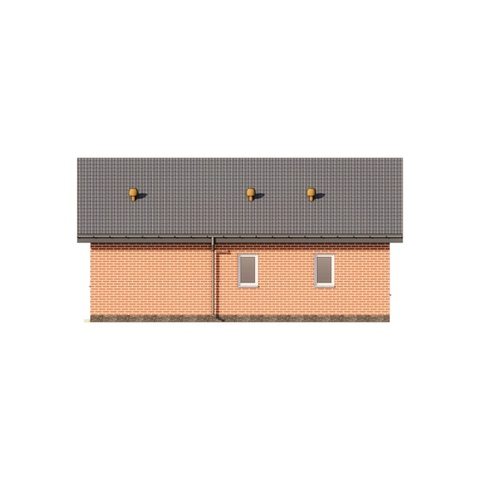 Фасад одноповерхового будинку Ромашка СІП