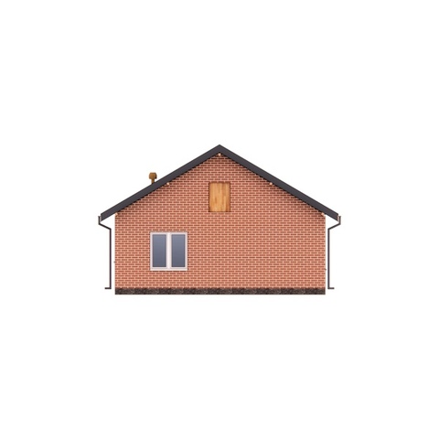 Фасад одноповерхового будинку Ромашка СІП