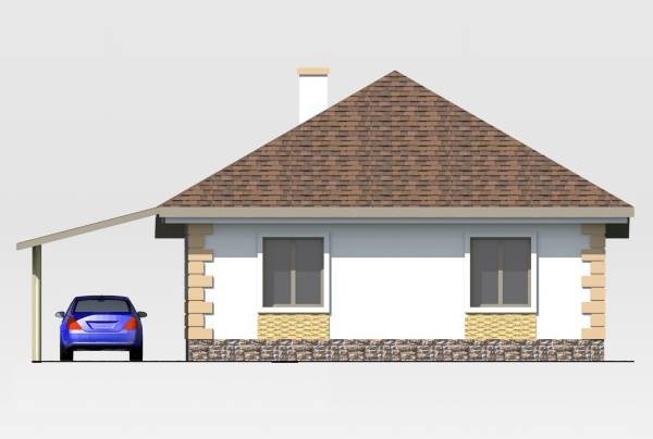 Одноповерховий будинок з газобетону