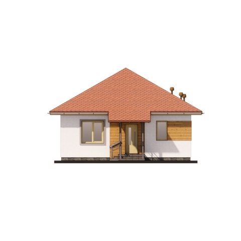 фасад одноэтажного дома Корольок 4