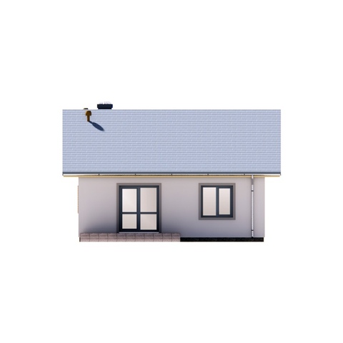 фасад одноповерхового будинку Корольок 3