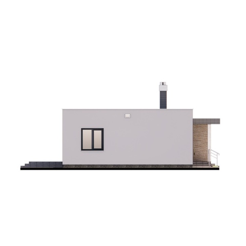 фасад одноповерхового будинку Корольок 5