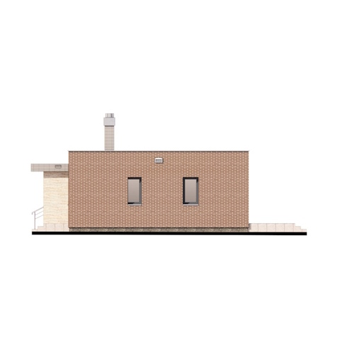 фасад одноповерхового будинку Корольок 5