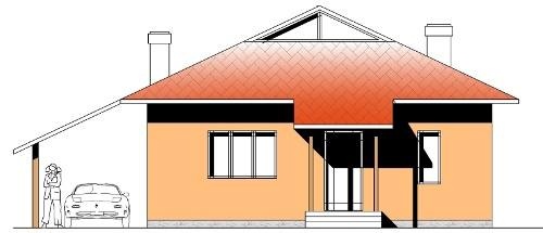 будинок проект, головний фасад