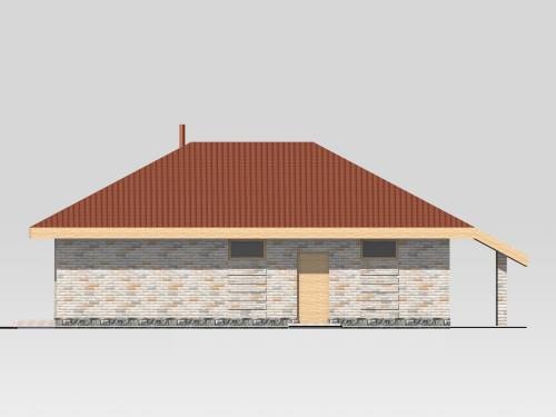 проект гаража Гном 2, лівий фасад