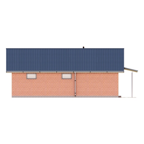 фасад проекту гаража Гном 3