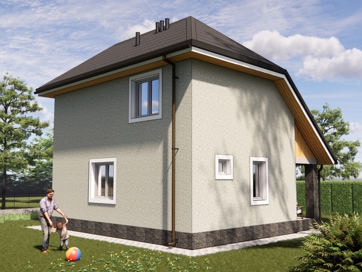 garage project Sunny 2 Rear facade
