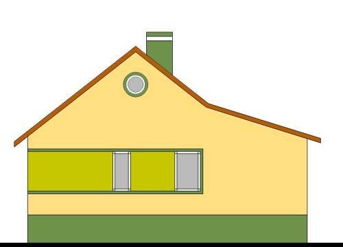 One-story house plans - Cossack 2 Rear facade
