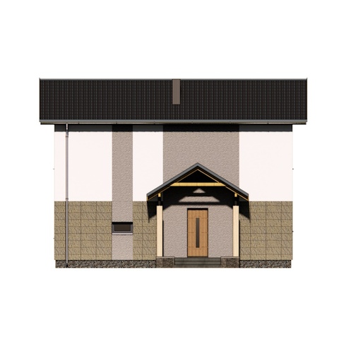 дом проект, задний фасад