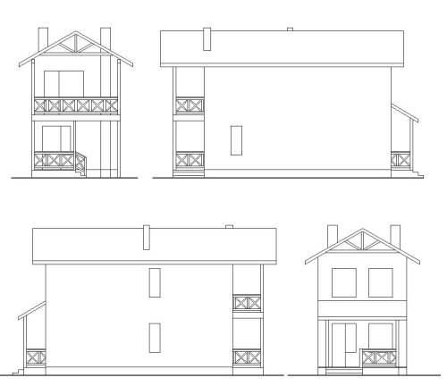 ескізи бічних фасадів