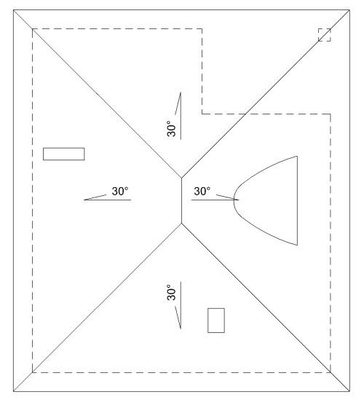 План покрівлі
