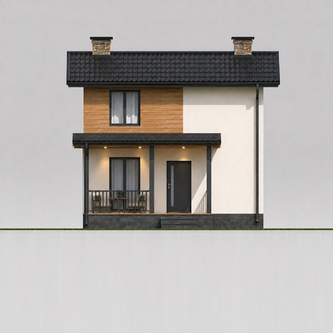 house plans, Agata, main facade