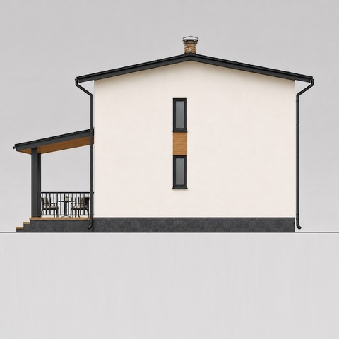 house project, Agata, rear facade