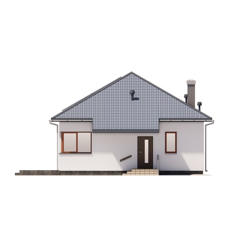 Фасади одноповерхового будинку 83 м2 Камелія 4