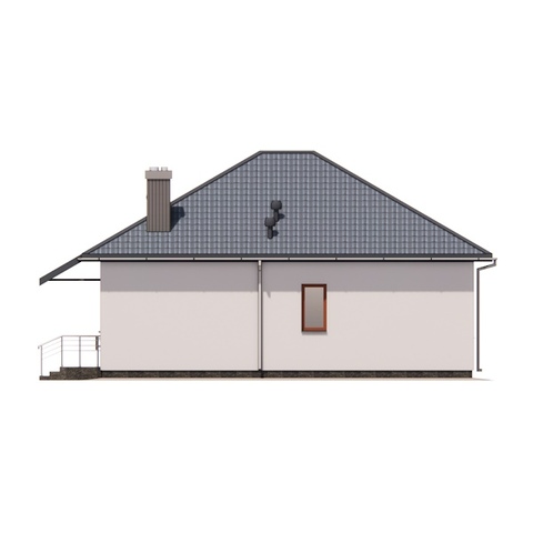 Фасади одноповерхового будинку 83 м2 Камелія 4