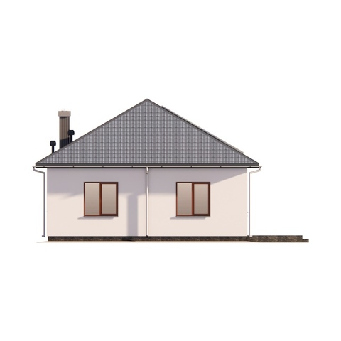 Фасади одноповерхового будинку 83 м2 Камелія 4