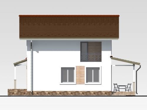 західний фасад для проекту дачного будинку 