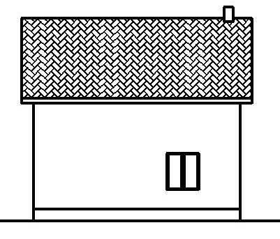 Home project - Lytik. Mansard house plans Rear facade