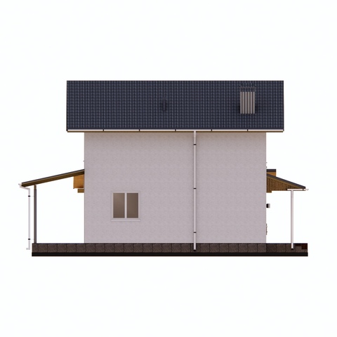 Фасад будинку 90 м2 Горобина 5