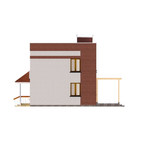 будинок проект, Шпак 5, задній фасад