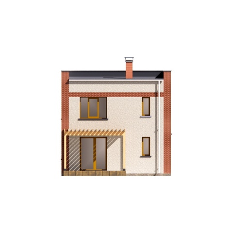 проекти котеджу правий фасад