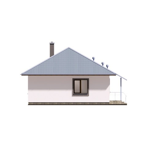 фасад одноповерхового будинку Корольок 2