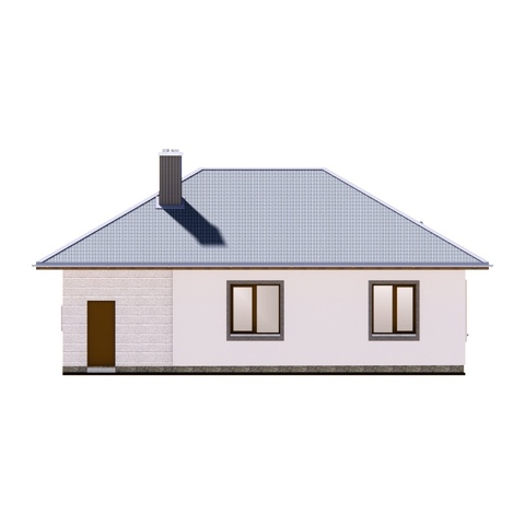 фасад одноповерхового будинку Корольок 2