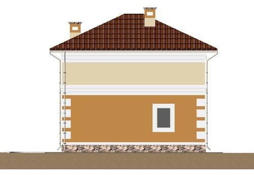 дачные дома до 100 м2 проект дома Улитка Задний фасад