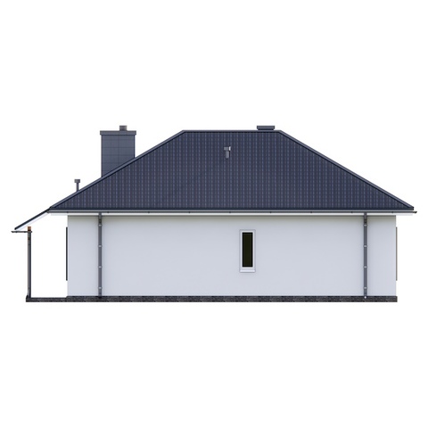 проект дачного будинку Камелія 3 західний фасад