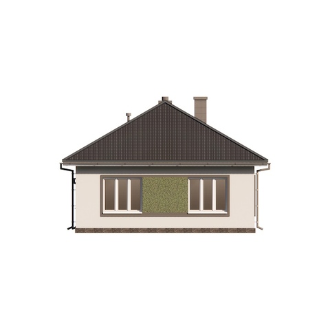 Камелія 3 східний фасад проект будинку з газобетону