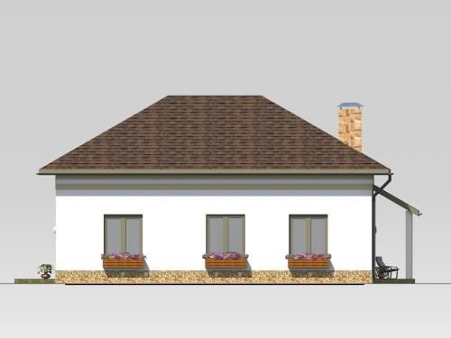 Камелія східний фасад проект будинку з газобетону