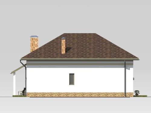 проект дачного будинку Камелія західний фасад