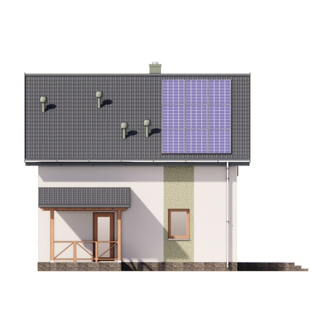 Фасад мансардного будинку Рута 4