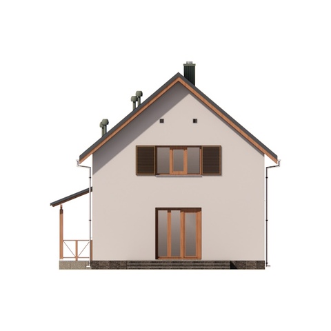 Фасад мансардного будинку Рута 4